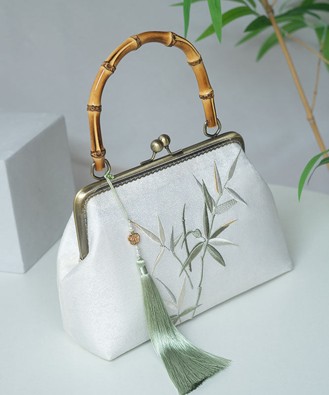Bag Tote Handmade Bamboo Style New Chinese Embroidery FashionChic