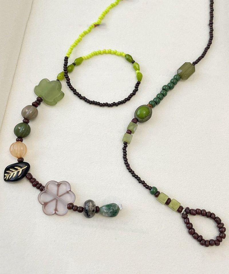 Necklace Handmade Gratuated Beading Bead Weaving Colorblock FashionChic