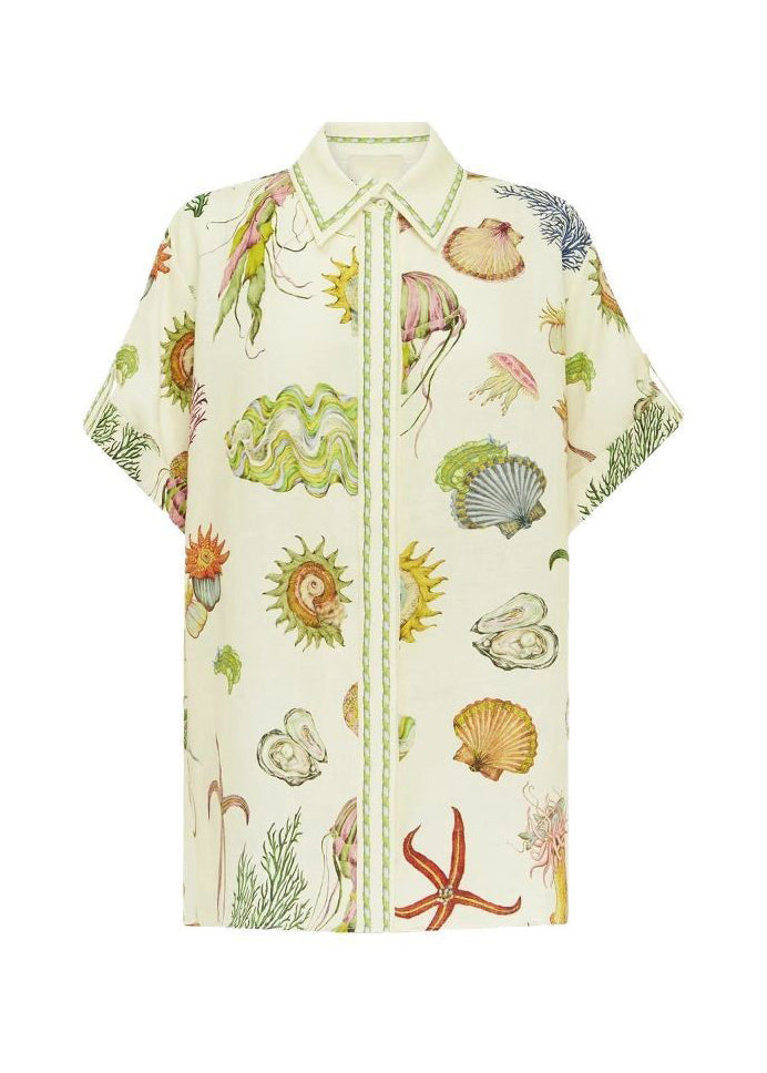 Apricot Two Shirts Shorts Collar And Set Pan Italian Peter Pieces FashionChic