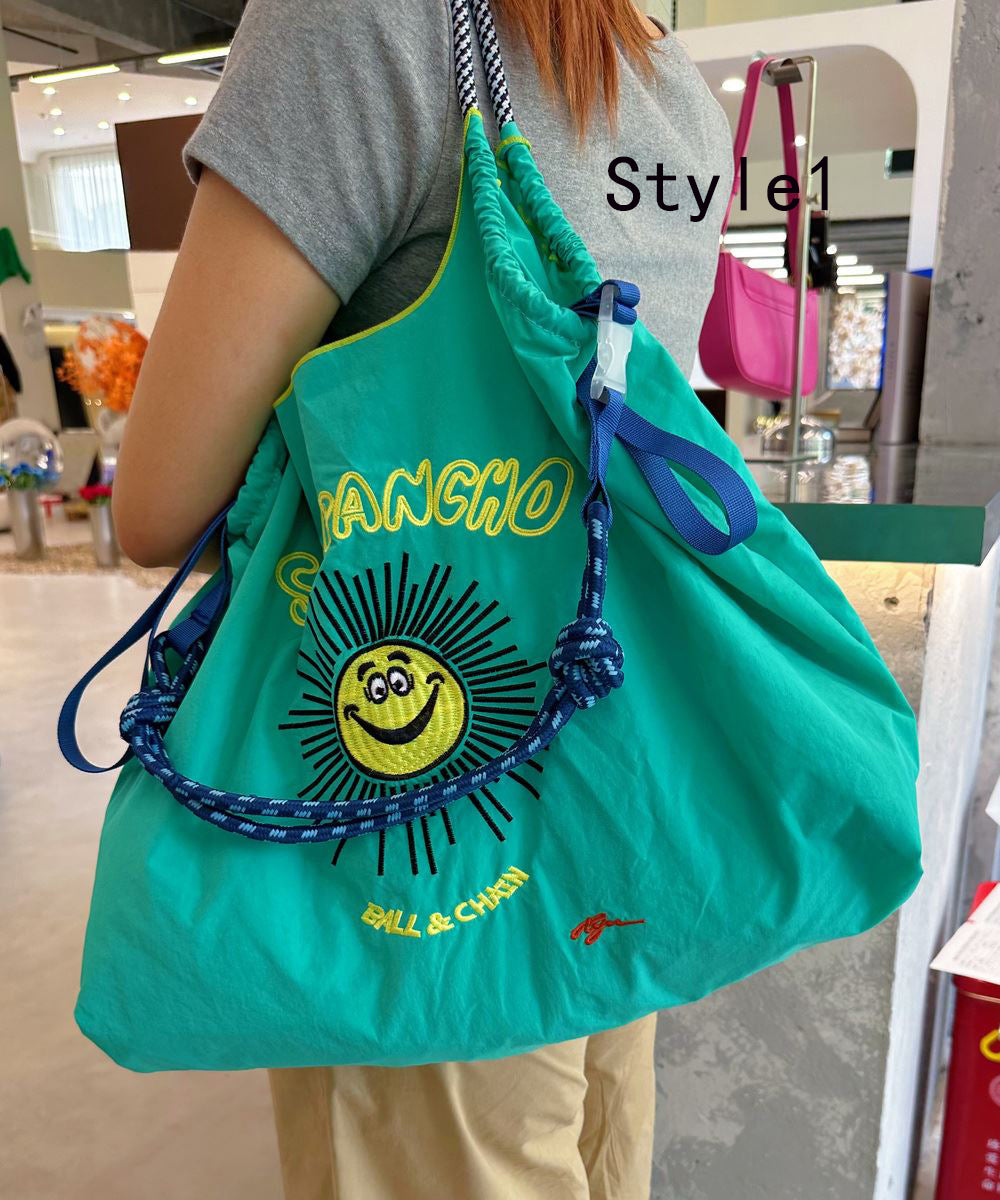 Japanese Style Embroidered Nylon Satchel Bag Handbag SX1013 Ada Fashion