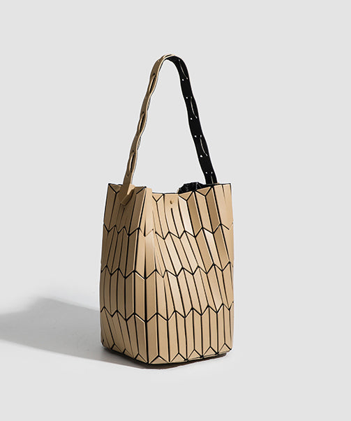 Japanese Style Fashion Geometric Diamond Grid Shoulder Bag II035 Bag-BGS240825