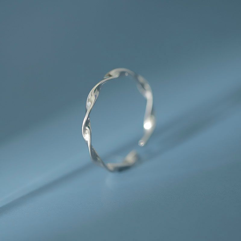 Silver Ring Twisted Sterling FashionChic