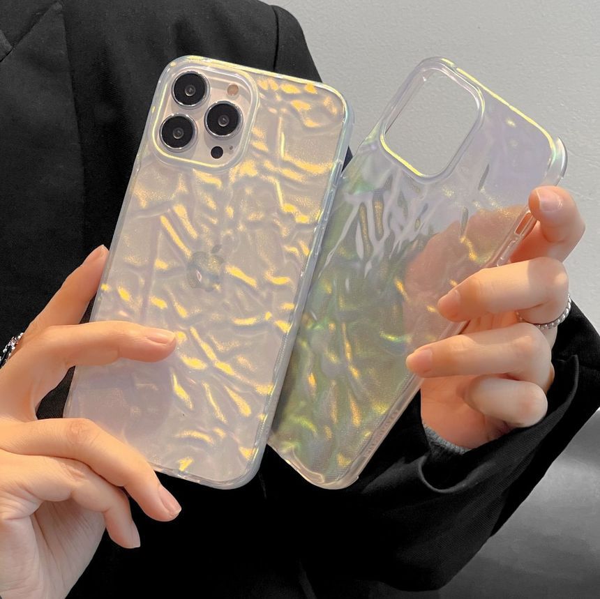 Textured Phone Case Transparent FashionChic