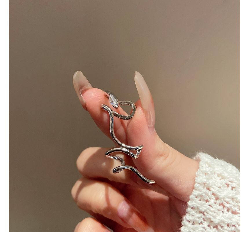 Alloy Cuff Snake Earring FashionChic