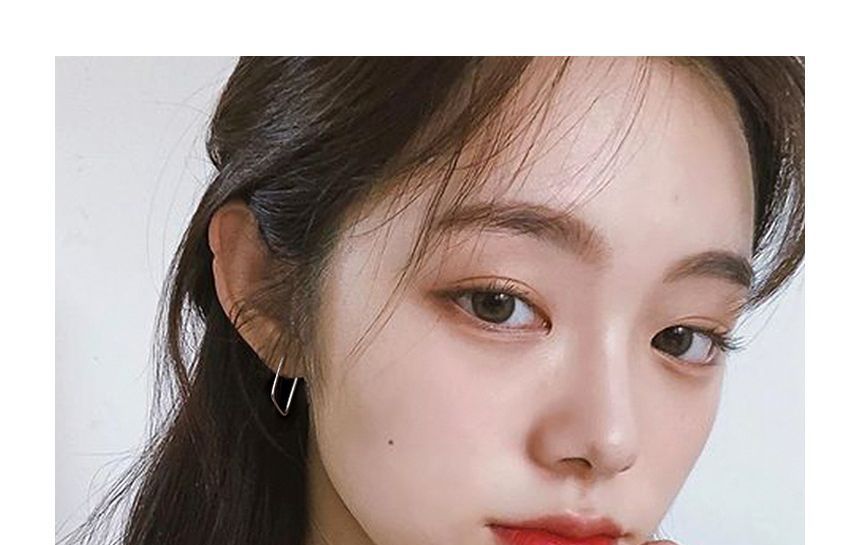 Earring Hoop Square FashionChic