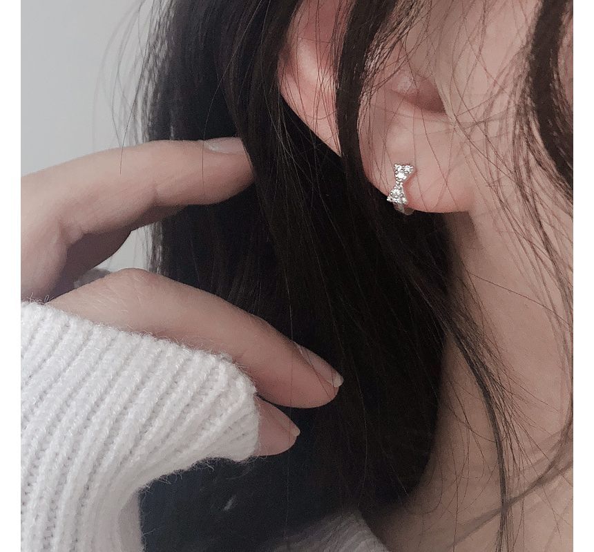 Cuff Bow Ear Rhinestone FashionChic