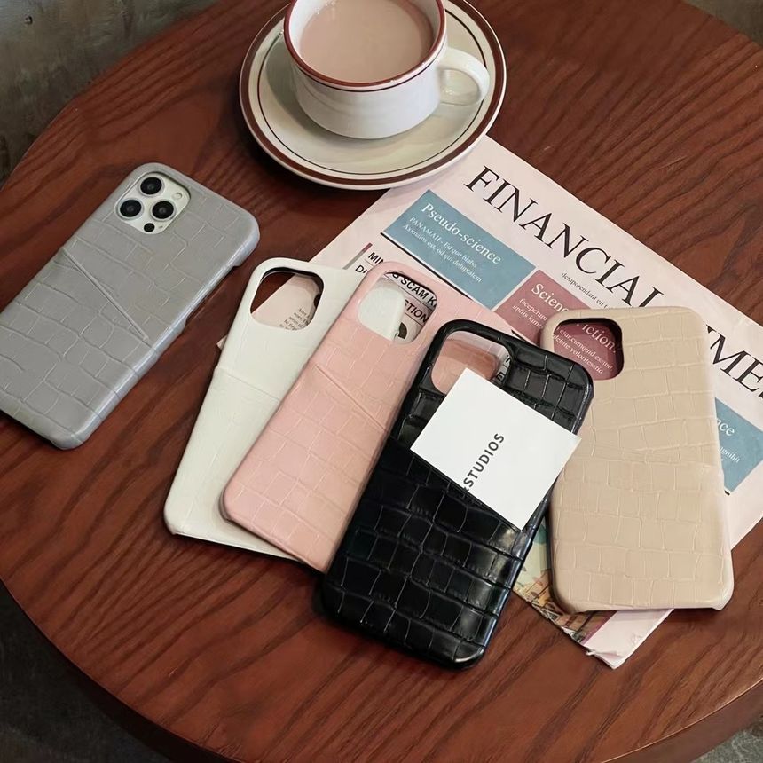 Leather Phone Case Holder Faux Card FashionChic