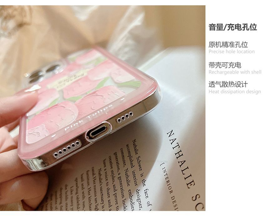Transparent Phone Case Tulip FashionChic