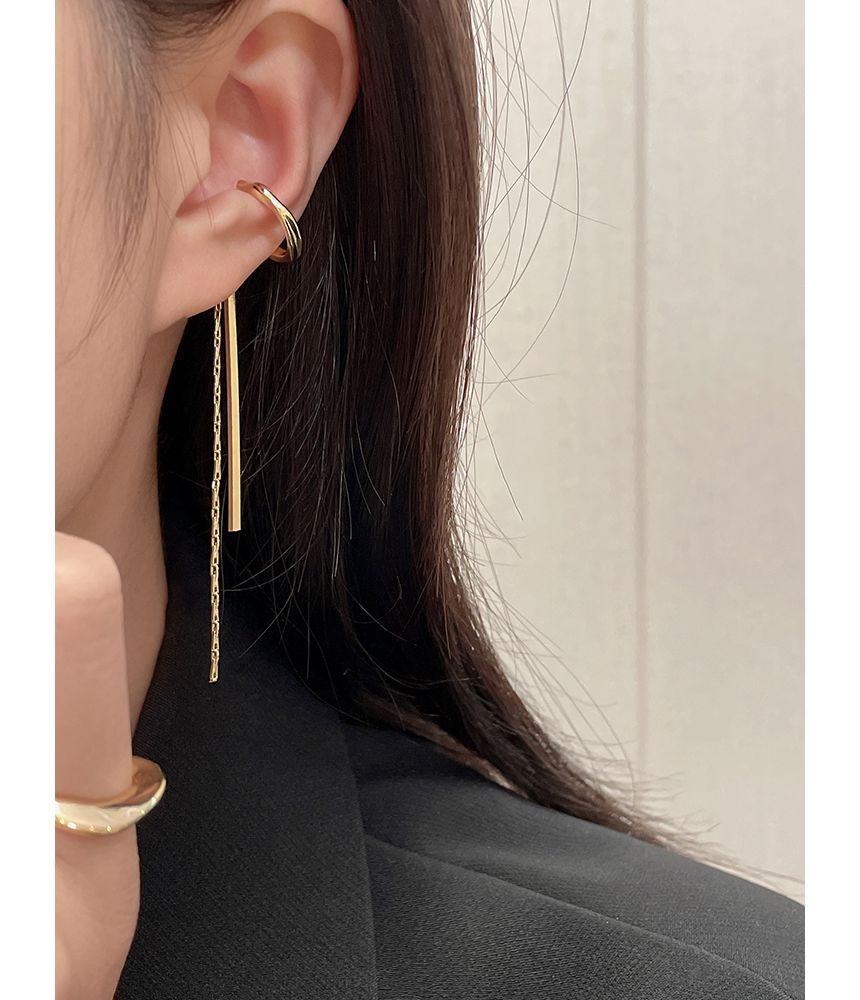 Alloy Earring Fringed Cuff FashionChic
