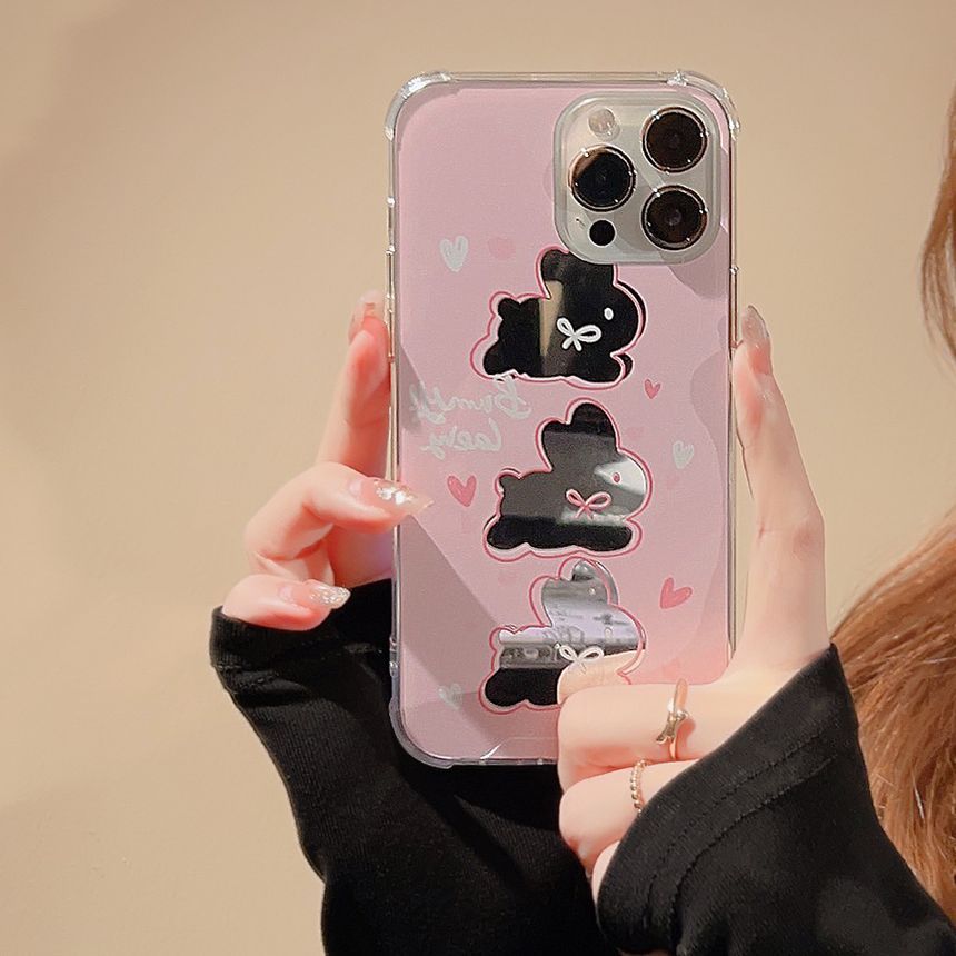 Rabbit Phone Mirrored Case FashionChic