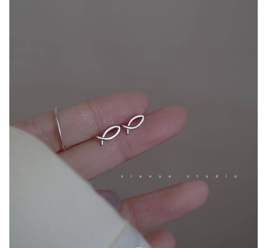 Sterling Earring Silver Fish FashionChic