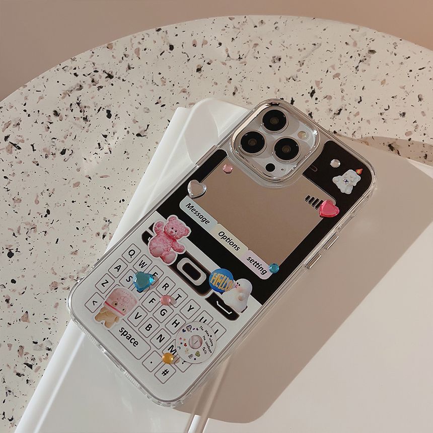 Mirrored Print Cellphone Phone Vintage Case FashionChic
