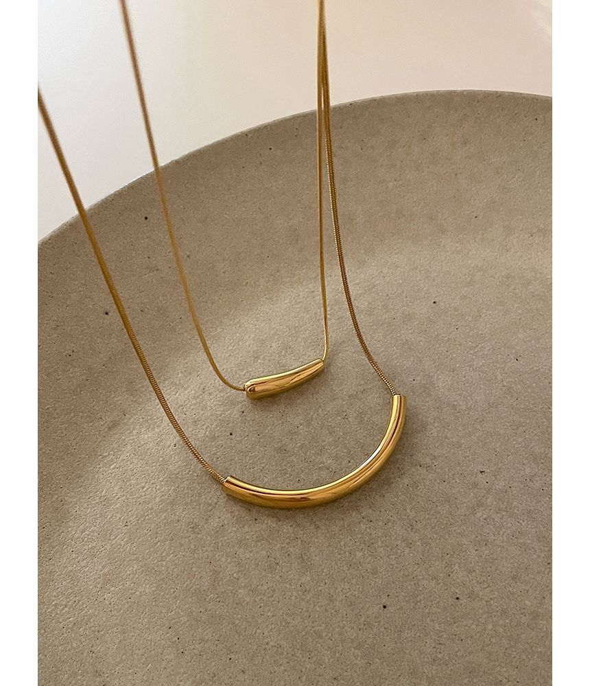 Necklace Pendant Curve FashionChic