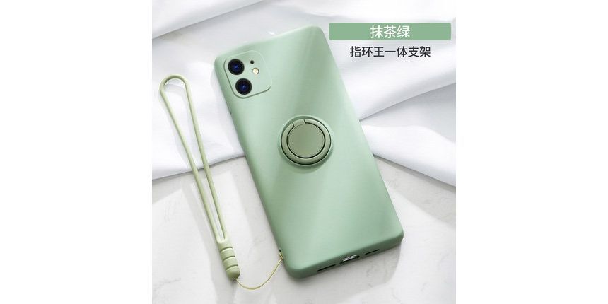 Stand Case Ring Phone Plain FashionChic