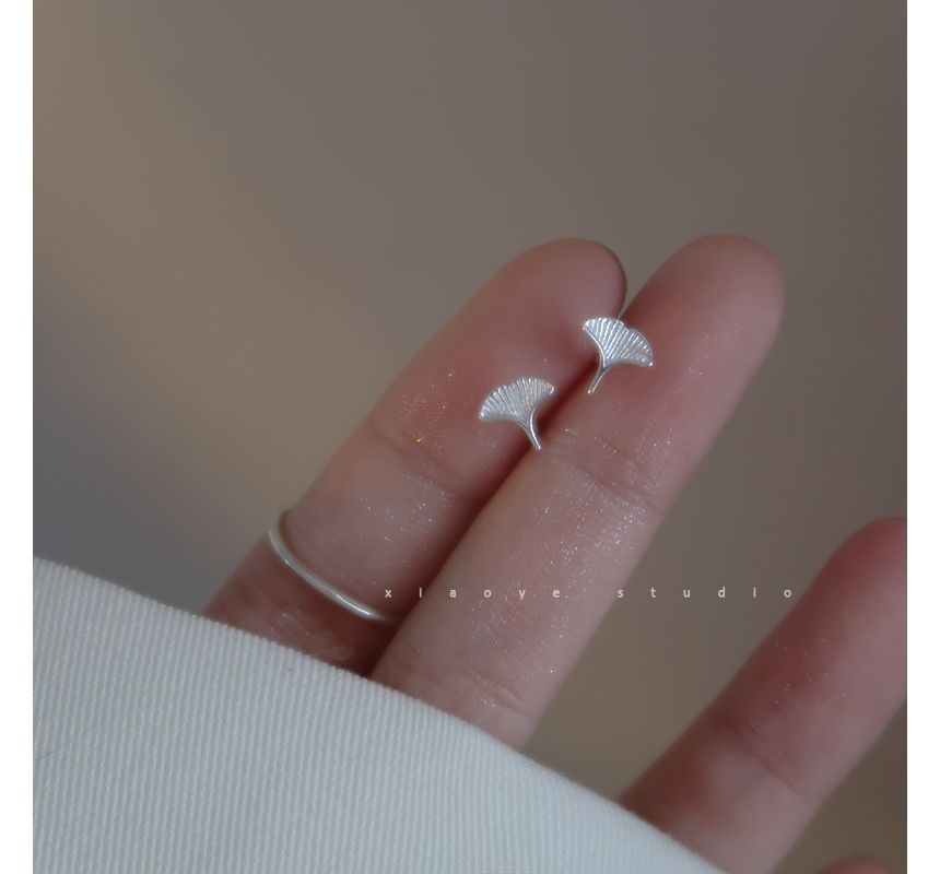 Leaf Silver Earring Stud FashionChic