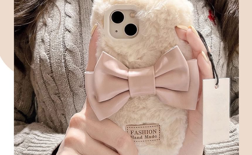 Chenille Bow Case Phone FashionChic