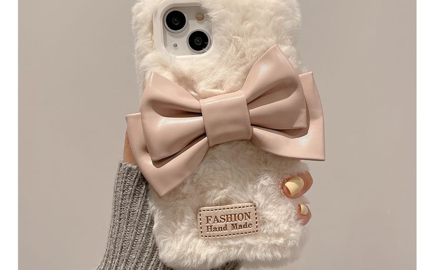 Chenille Bow Case Phone FashionChic