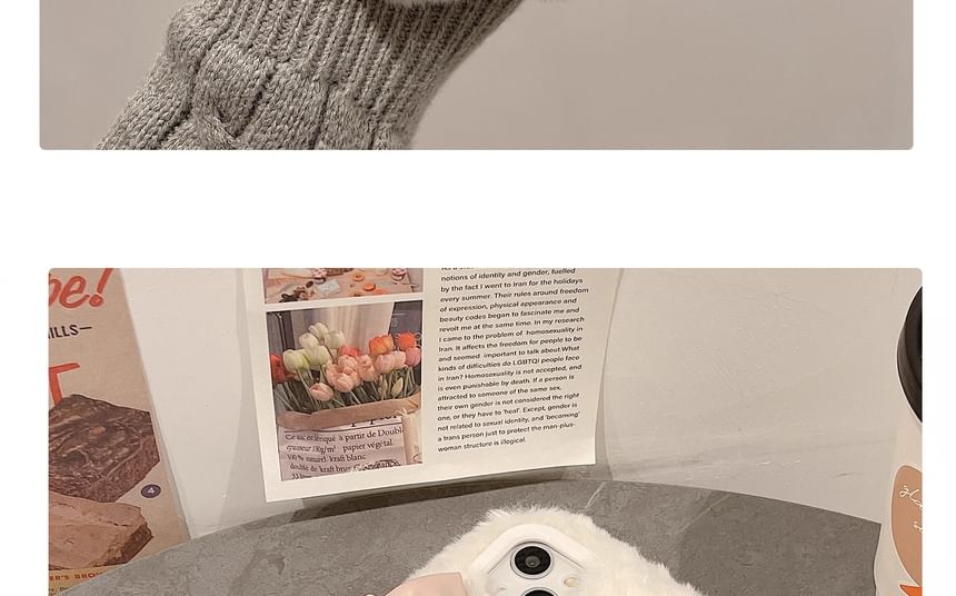 Chenille Bow Case Phone FashionChic