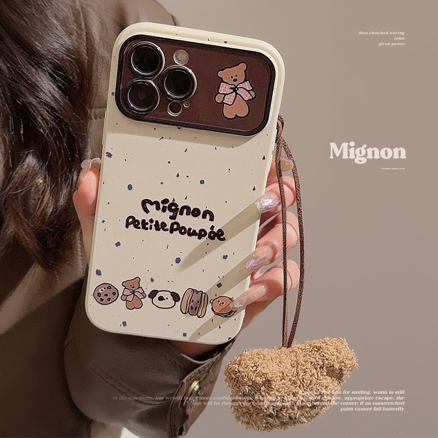 Lettering Cartoon Phone Case FashionChic