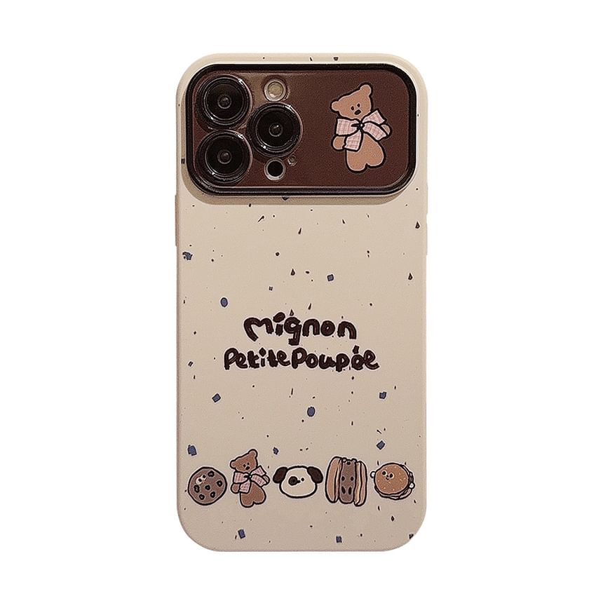 Lettering Cartoon Phone Case FashionChic