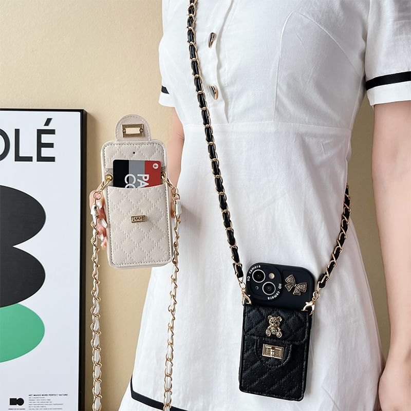 Phone Holder Case Bear Card FashionChic