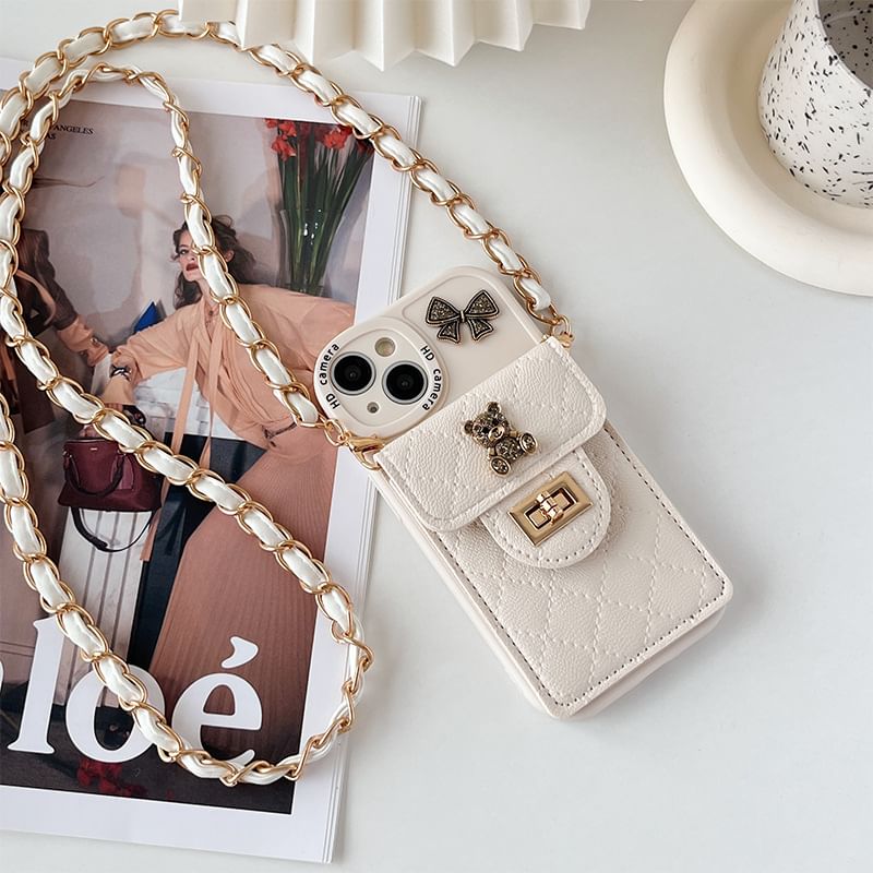 Phone Holder Case Bear Card FashionChic