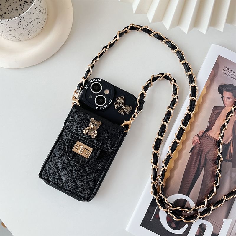 Phone Holder Case Bear Card FashionChic