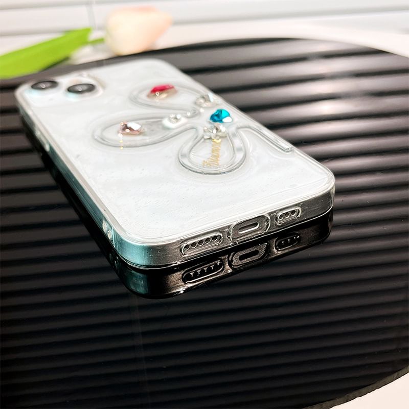 Rhinestone Phone Case Floral FashionChic