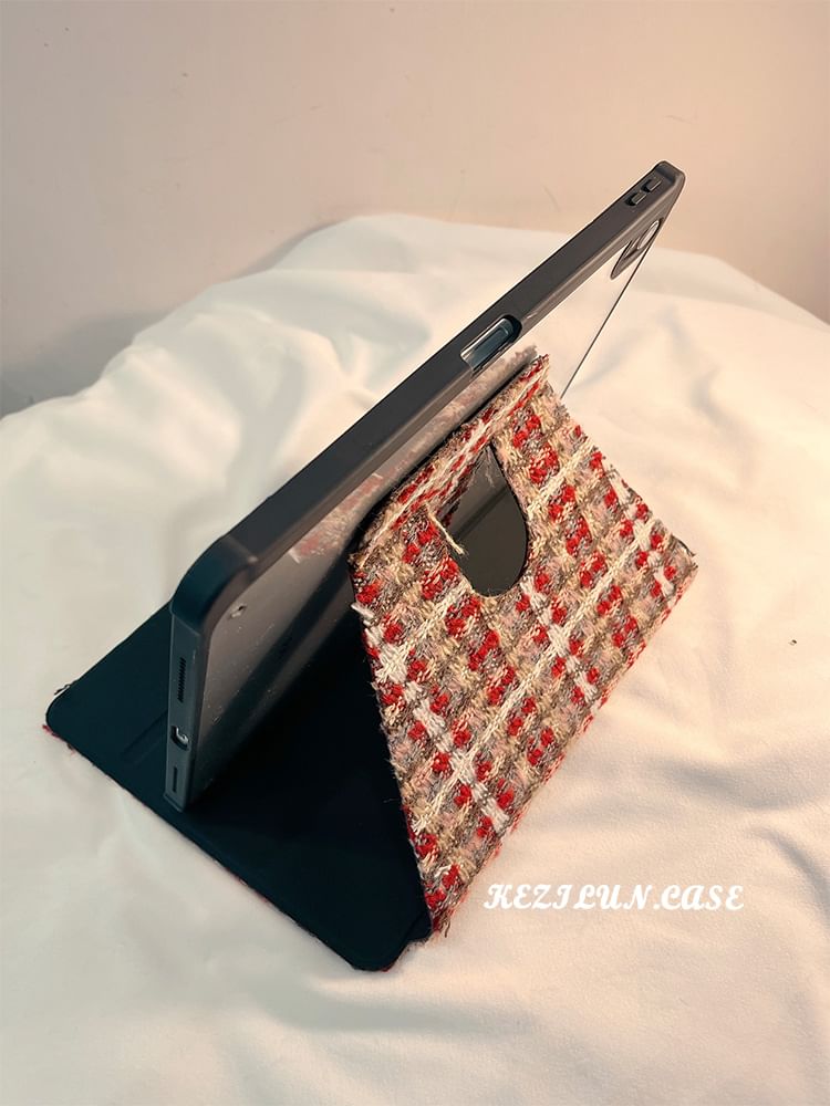 Case Knit iPad Plaid FashionChic
