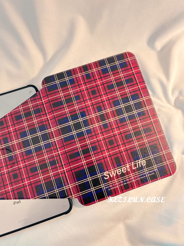 iPad Plaid Case FashionChic