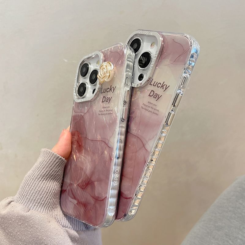 Print Phone Floral Case Marble FashionChic