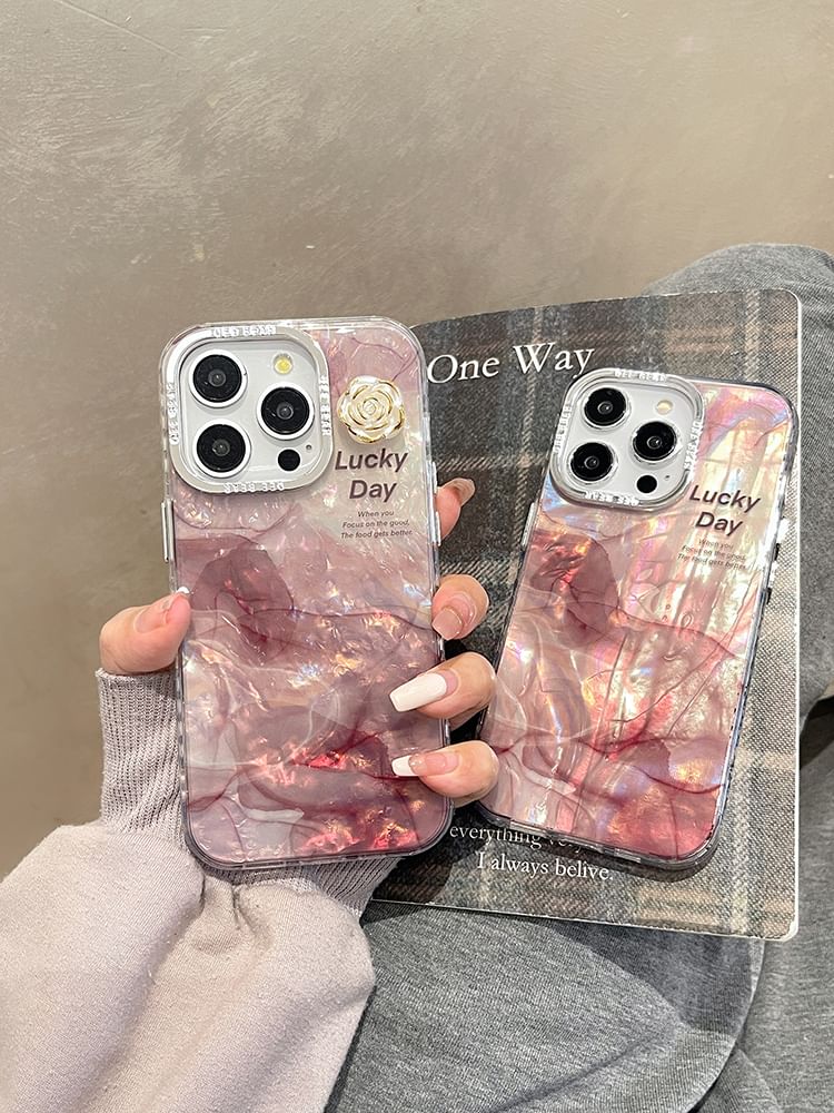 Print Phone Floral Case Marble FashionChic