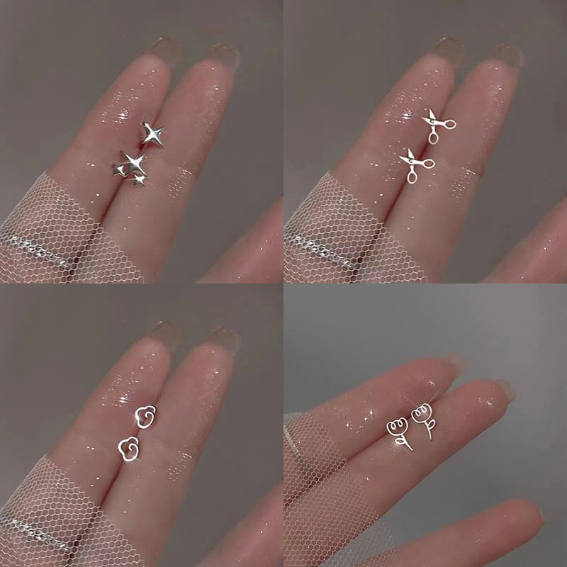 Designs) Silver Sterling Earring (Various Stud FashionChic