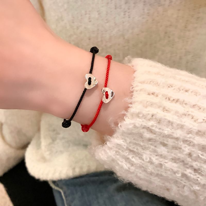 Bracelet Heart String Alloy FashionChic