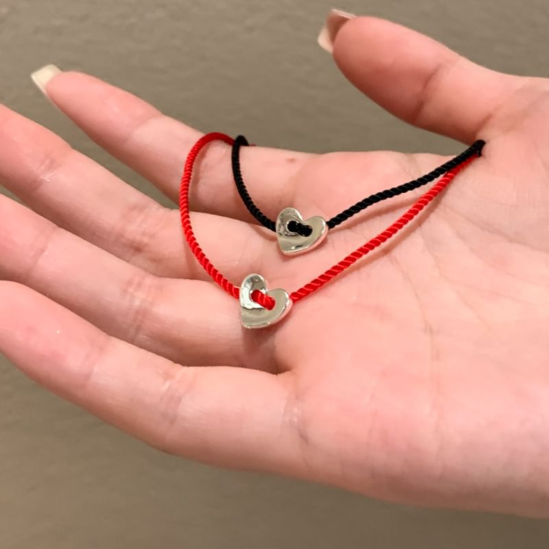 Bracelet Heart String Alloy FashionChic