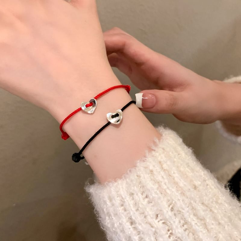 Bracelet Heart String Alloy FashionChic
