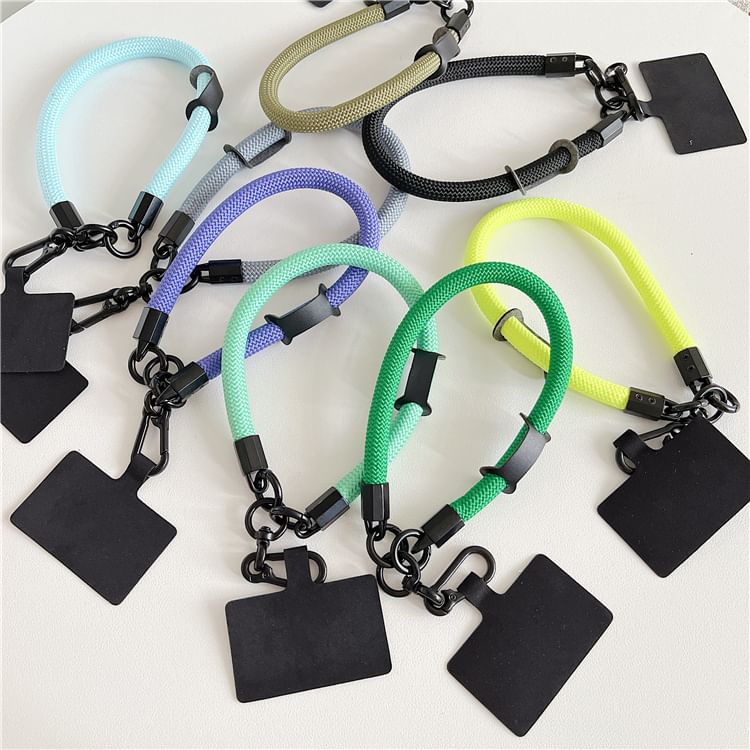 Pad Strap with Lanyard Phone Plain FashionChic