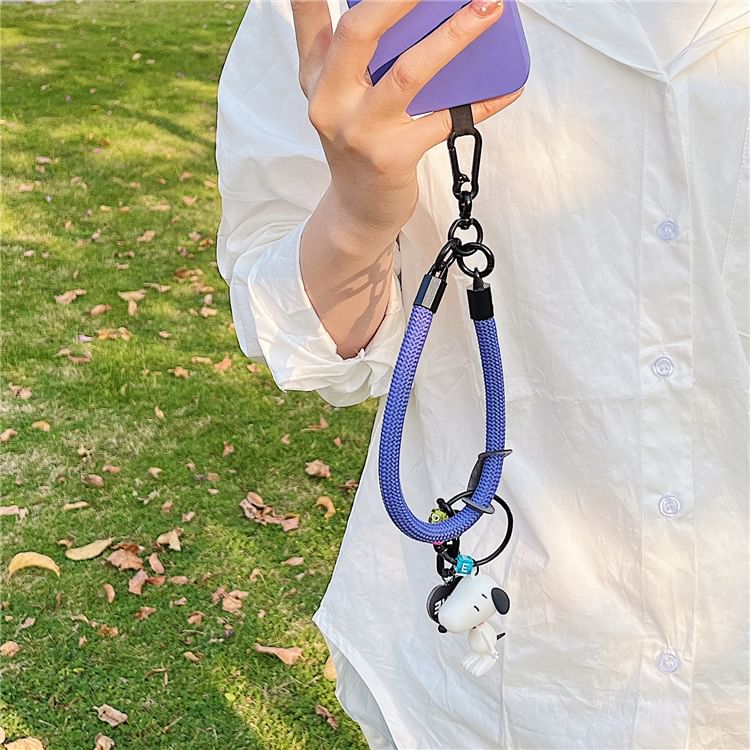 Pad Strap with Lanyard Phone Plain FashionChic