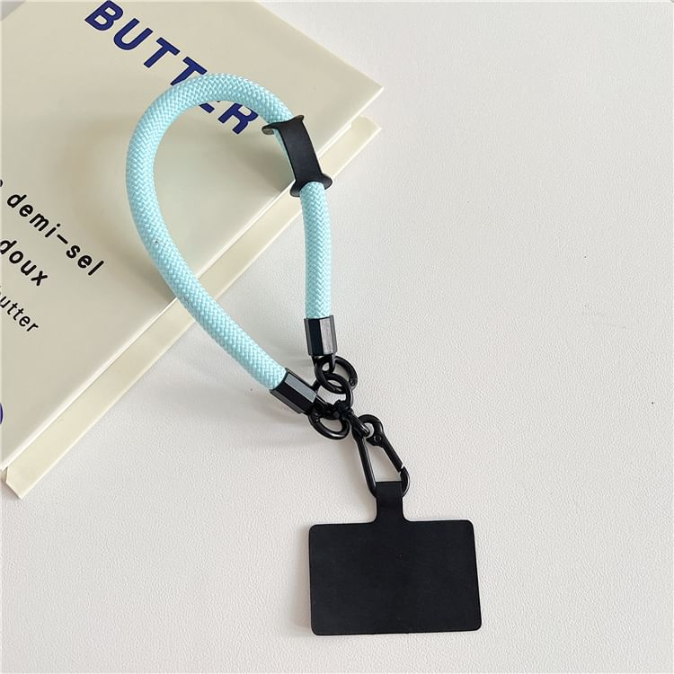 Pad Strap with Lanyard Phone Plain FashionChic