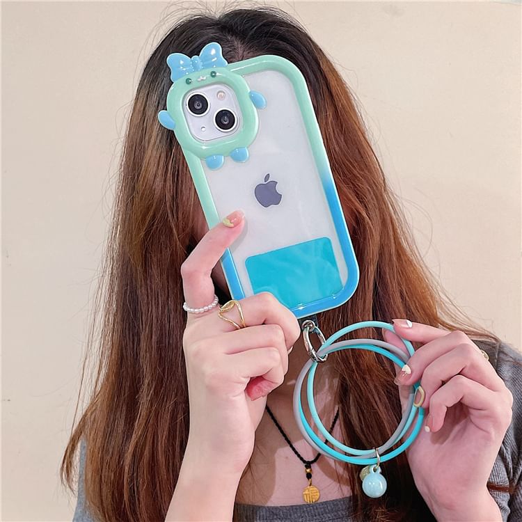 Phone Pad Layered Strap Hoop Lanyard with FashionChic