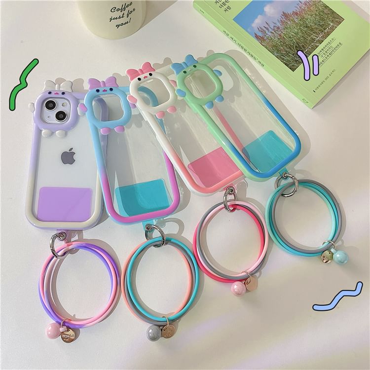 Phone Pad Layered Strap Hoop Lanyard with FashionChic