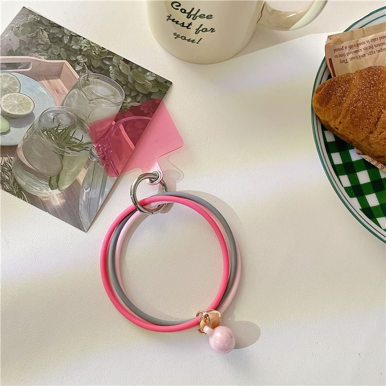 Phone Pad Layered Strap Hoop Lanyard with FashionChic
