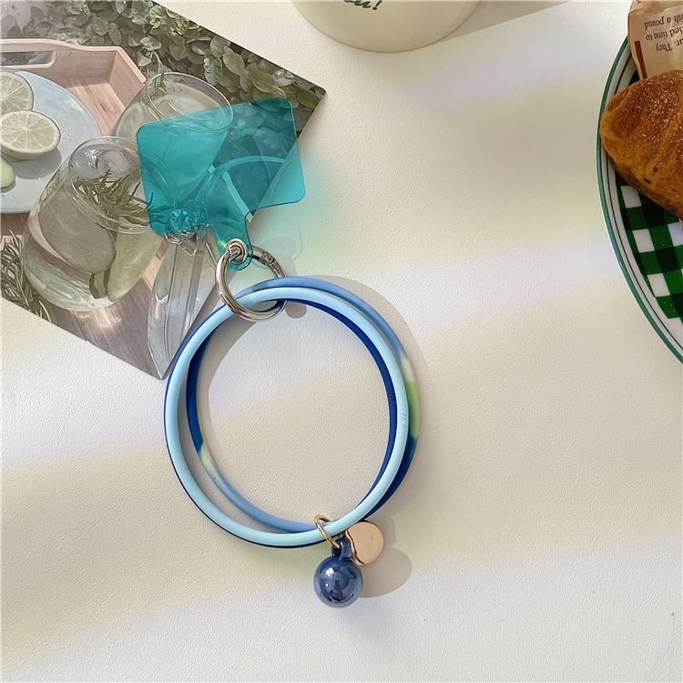 Phone Pad Layered Strap Hoop Lanyard with FashionChic