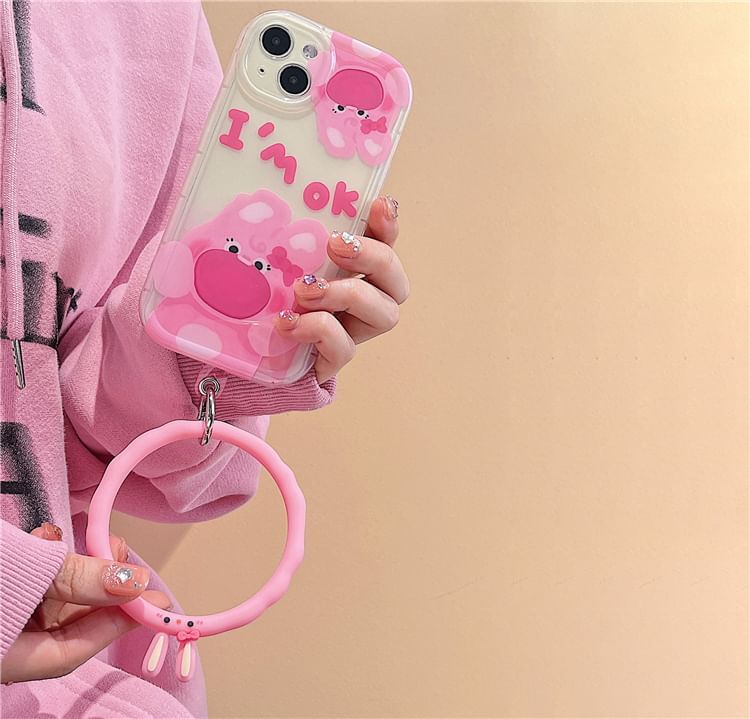 Phone Hoop with Pad Lanyard Strap Animal FashionChic