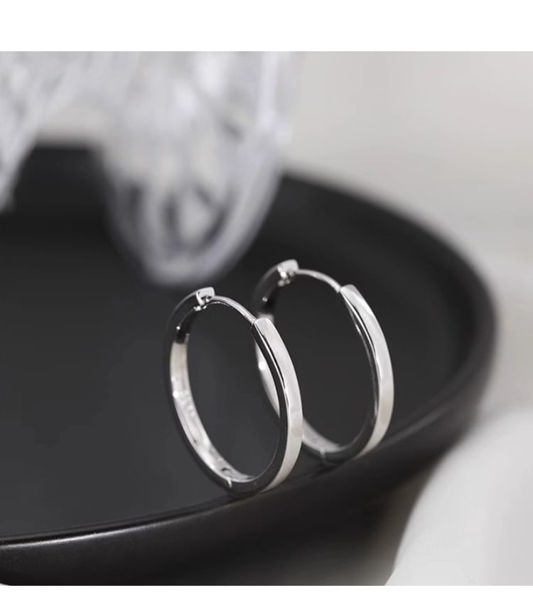Sterling Silver Earring Hoop FashionChic