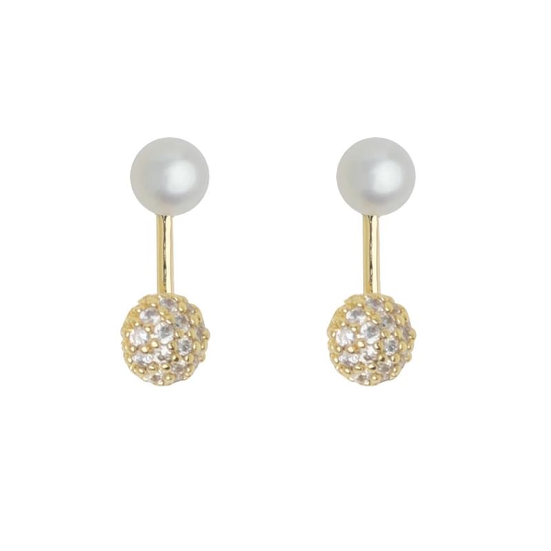 Jacket Faux Rhinestone Pearl Ear FashionChic