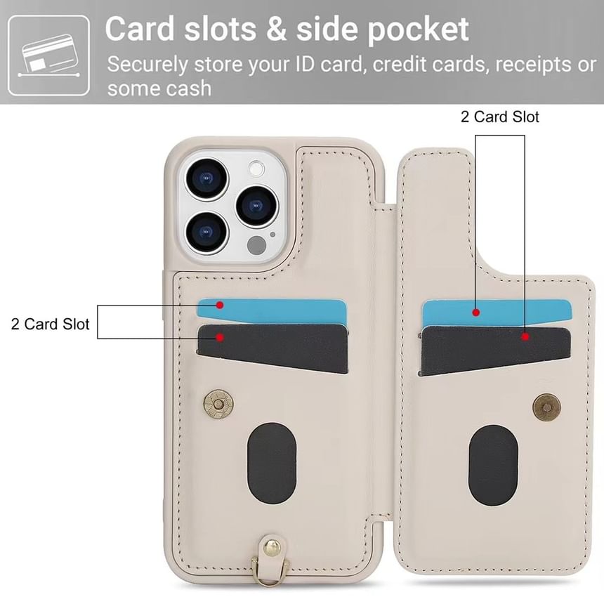 Leather Faux Phone Floral Case FashionChic