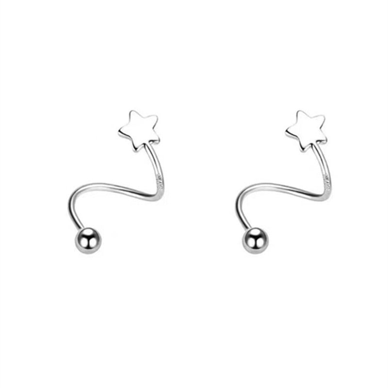 Heart Bead / Jacket Ear Alloy Star FashionChic