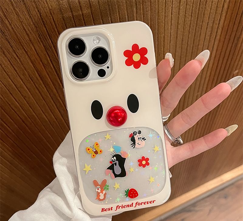 Case Adhesive Decoration Cartoon / Phone Set Bead FashionChic