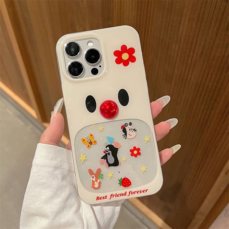 Case Adhesive Decoration Cartoon / Phone Set Bead FashionChic